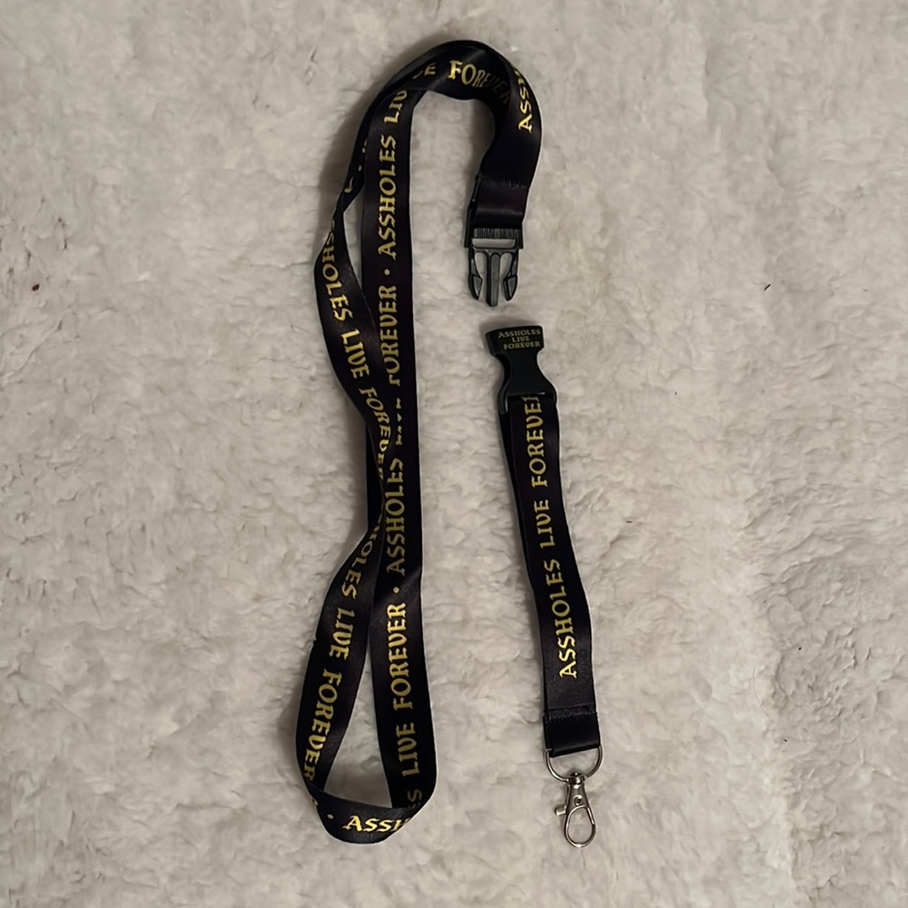 ALF Black Clip Lanyard